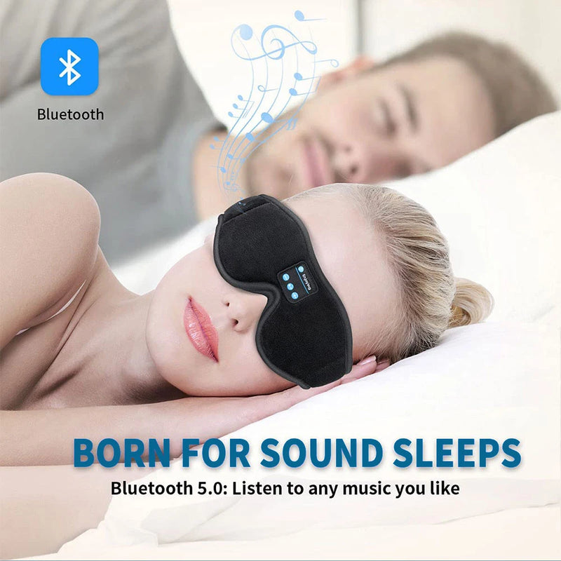 Máscara para Dormir com Fones de Ouvido Bluetooth